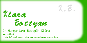 klara bottyan business card